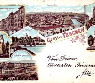 Widokówka z Cieszyna